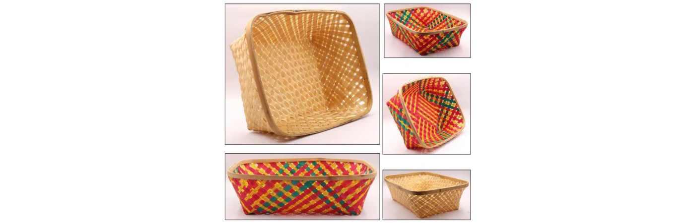 Bamboo Rectangle Basket